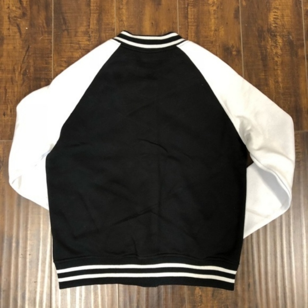 ❌SOLD❌Dear Grace Women Black White Letterman Jacke - Picture 2 of 2